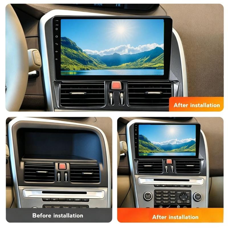For Volvo XC60 2008-2018 9 Inch Car Fascia Frame Decorative Panel Mounting Auto Interior Accessories