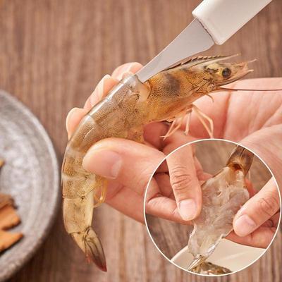 Shrimp Peeler And Deveiner Tool Shrimp Fish Scale Remover Multifunctional Portable Seafood Gadgets Tools For Family
