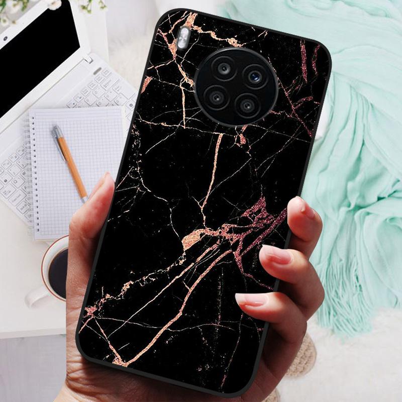 For Honor 50 Lite Case Black Cover Lion Wolf Silicone Soft Back Cases For Huawei Honor 50 Lite Pro Phone Case Protective Shell