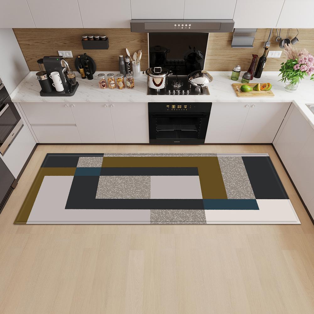 Kitchen Mat Porch Door Mat Bedroom Long Carpet Home Balcony Bathroom Non-slip Floor Living Room Carpet
