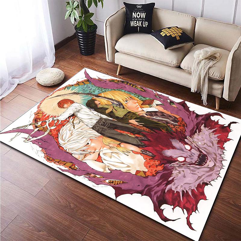 Death Note Gebied Tapijt Grote Tapijt Tapijt Voor Woonkamer Kid Slaapkamer Decoratie Kinderen Spelen Floor Mat Comic Anti-Slip