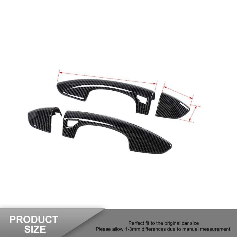  ABS Door Handle Decoration Cover Sticker Fit For Ford Mustang 2015-2023 Exterior Accessories