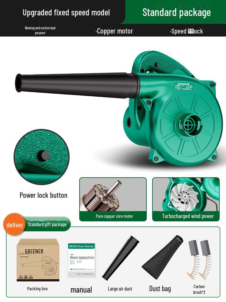 Green Forest 220V High-Power Industrial Hair Dryer & Dust Blower Gun