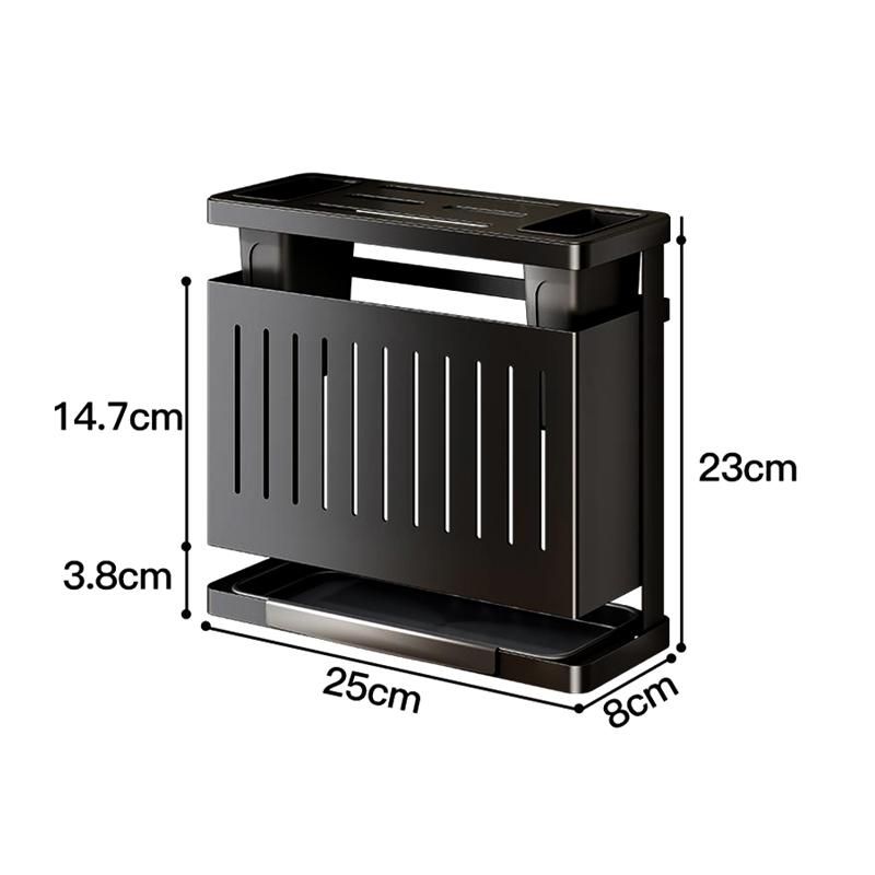 Suport cuțite blat bucătărie montat pe perete multifuncțional suport depozitare bețișoare linguri cuțite