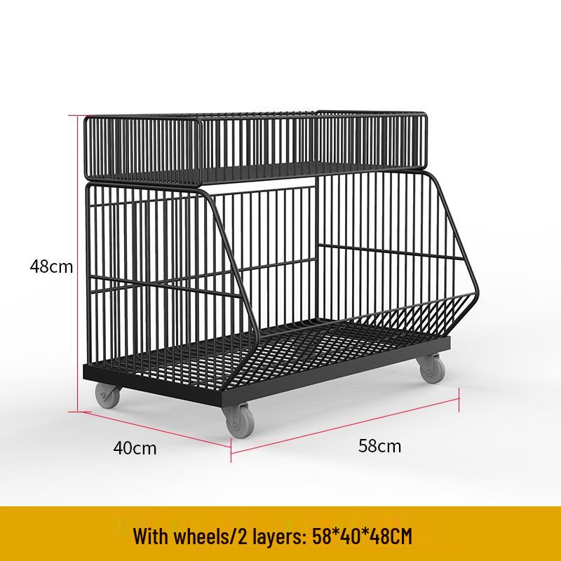 Multi-Layer Stackable Display Basket for Snacks & Vegetables