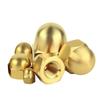 Yigu Brass Hexagonal Cap Nuts and Screws - M3, M4, M5 Decorative Ball Head