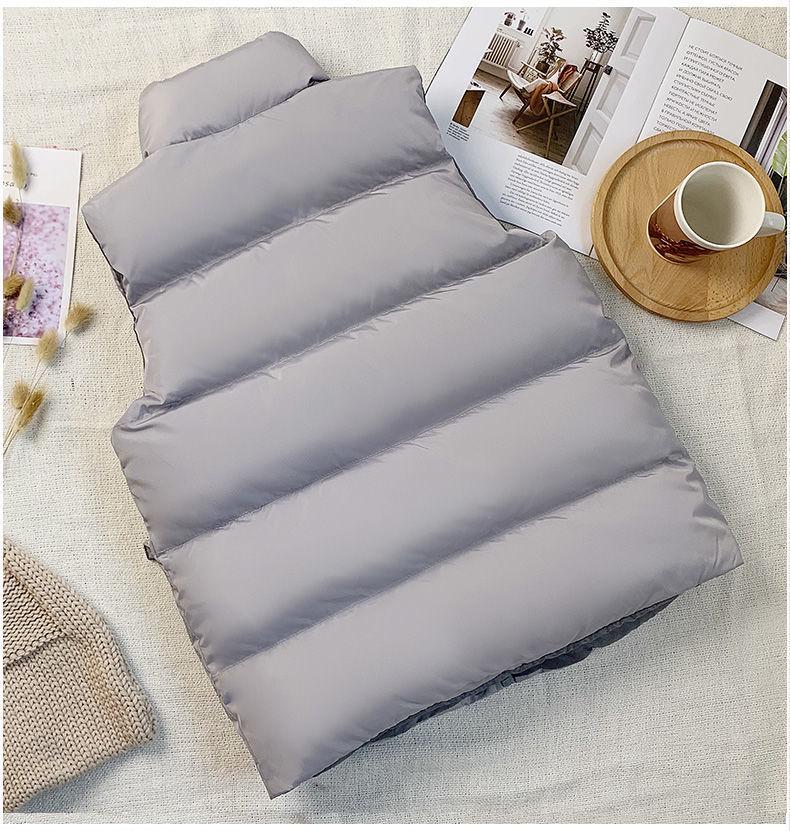 2023 Women's Winter Bread Style Short Down Cotton Padded Vest - Sleeveless, Casual Korean Fashion