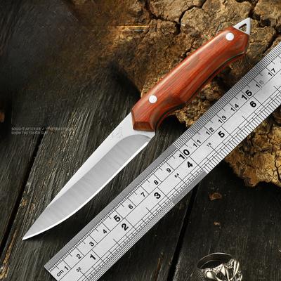 Stainless Steel Knife Mongolian Hand Meat Knife Barbecue Outdoor Portable Fruit Knife Camping Knife