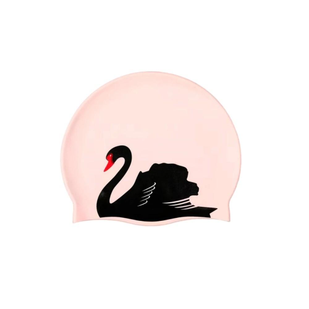 Plus Size Swimming Cap Printed Pattern Ear Protection Bathing Caps Elastic Anti Slip Silicone Swim Cap For Long Short Hair