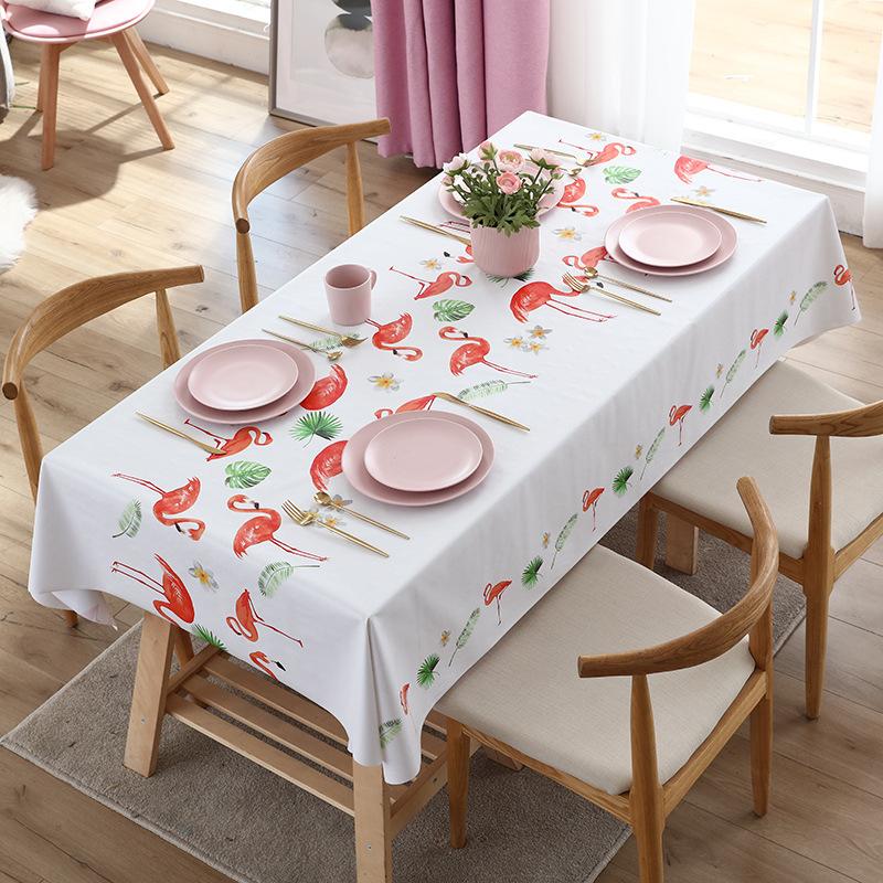 Geometric Floral Printed Rectangular Tablecloth For Table And Home Decoration Waterproof Coffee Tablecloth