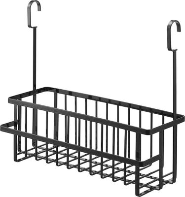 Yamazaki Jitsugyo 6618 Hook Bathroom Basket Wide Black X X H37cm Tower Good Ventilation Large Capacity Storage All Together Approx. W40.5 D16.5