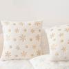 Snowflake Print Cushion Cover Sofa Couch Decoration Pillow Cover  Pillowcase Perfect for Christmas Decorations