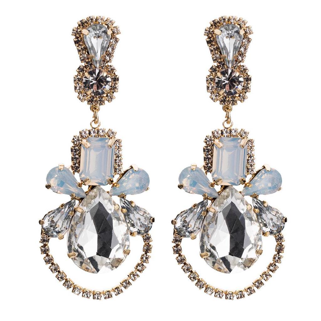 European & American Retro Temperament Water Drop Acrylic Earrings 
