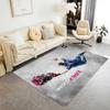 Blue Energy Soccer Player Floor Mat Design for Balcony Living Rooms Game Room Entryway Anti-slip Rug Decorate Offices