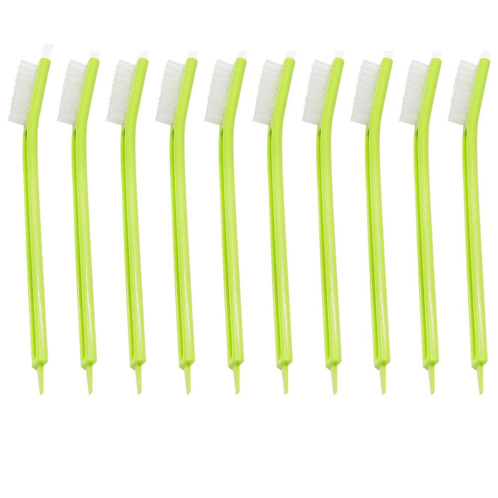 10Pcs Plastic Cleaning Brushes Multipurpose Scrubber Brushes Crevice Brushes  Kitchen Bathroom