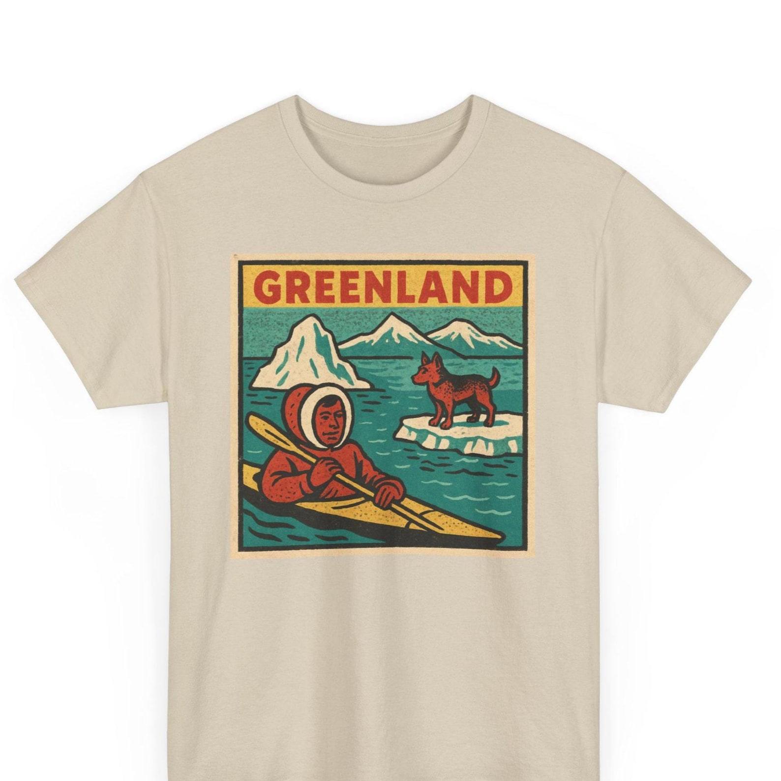 Greenland Retro Comic T-Shirt: Arctic Adventure Graphic Tee S