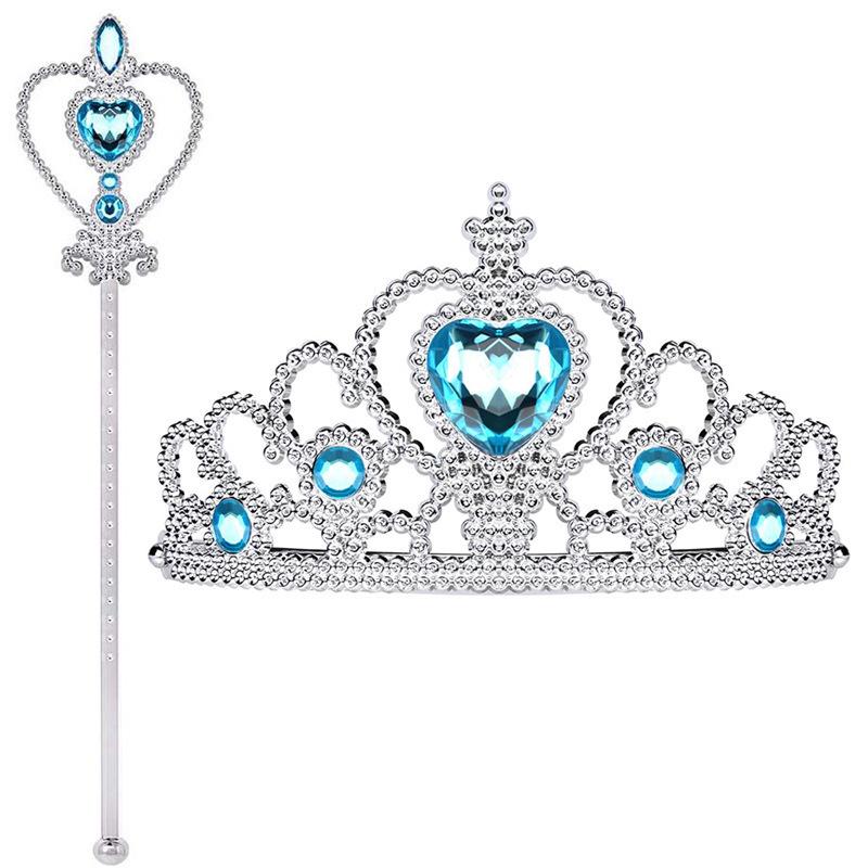 Elsa Snow Princess Sequin Dress with Detachable Cape