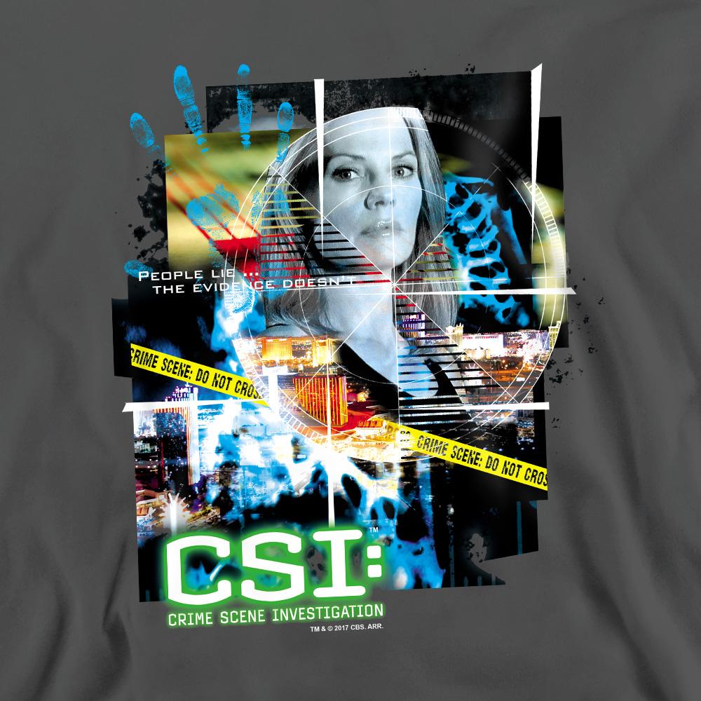 CSI Unisex Adult Evidence Collage Sweatshirt