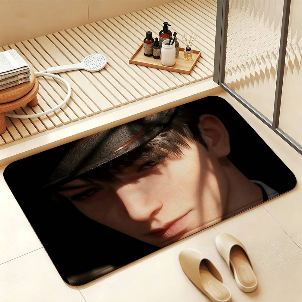 Caleb Xia Yizhou Love and Deepspace Anti‑Slip Floor Mat Short Plush Rug Carpet Soft Comfortable Machine Washable Home Decor
