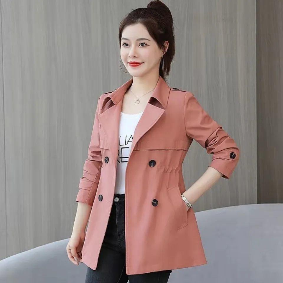 Women's Windbreaker Jacket Middle-aged Women's Spring and Autumn Windbreaker Coat