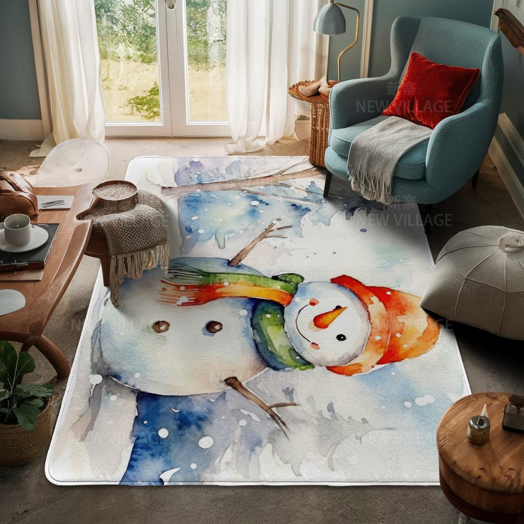 Koberec ke vchodu do domu Rohožka ke dveřím do domu Obývací pokoj Vana Koupelna Protiskluzové koberce s absorpcí vody vana Veselé Vánoce zima