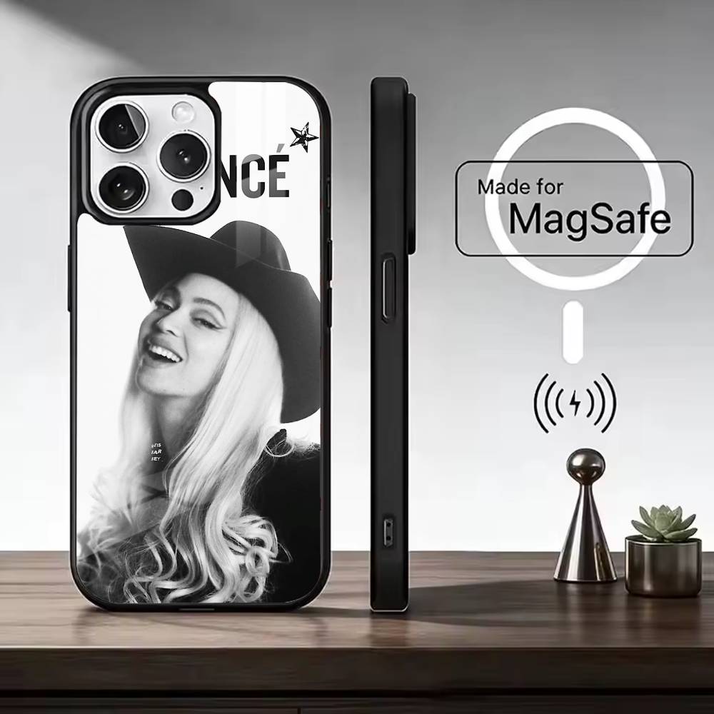 Singer B-Beyonce Phone Case For iPhone17,16,15,14,13,12,11 Plus,Pro Magnetic For Magsafe Wireless Charging
