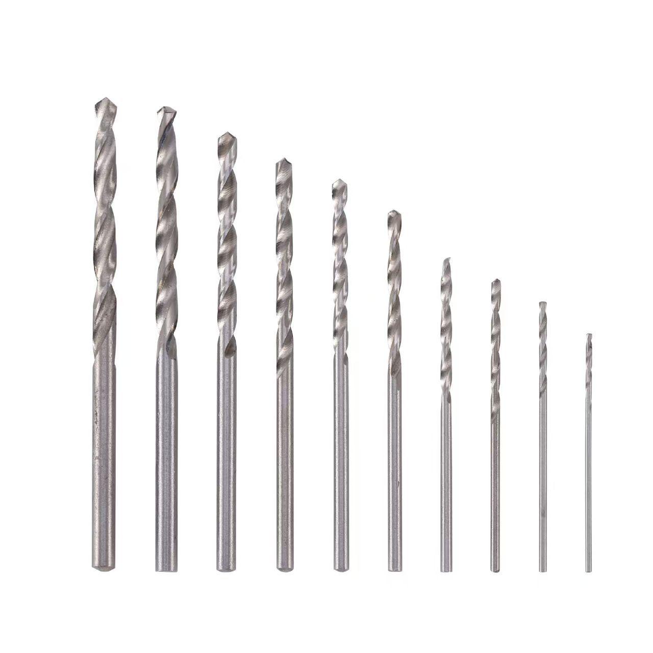 

100PCS Titanium-Plated Twist Drill Set – Small Drill Bits for Electric Drills, Woodworking, and Hole Opening (50PCS in Paper Card Pack)