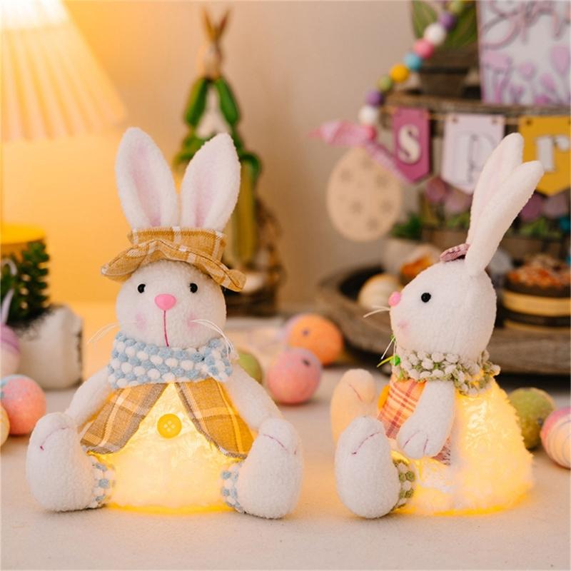Beautiful Easter Rabbit Doll Decorative Easter Rabbit Toy Perfect for Holiday Decorationa and Window Display