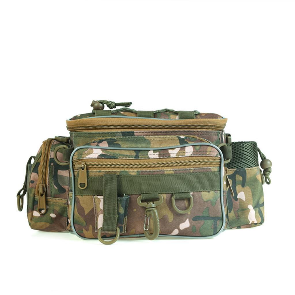 Fishing Tackle Bag, Large Waterproof Fishing Tackle Bag With Padded Shoulder Strap, Tear Resistant Soft Sided Fishing Tackle Bag