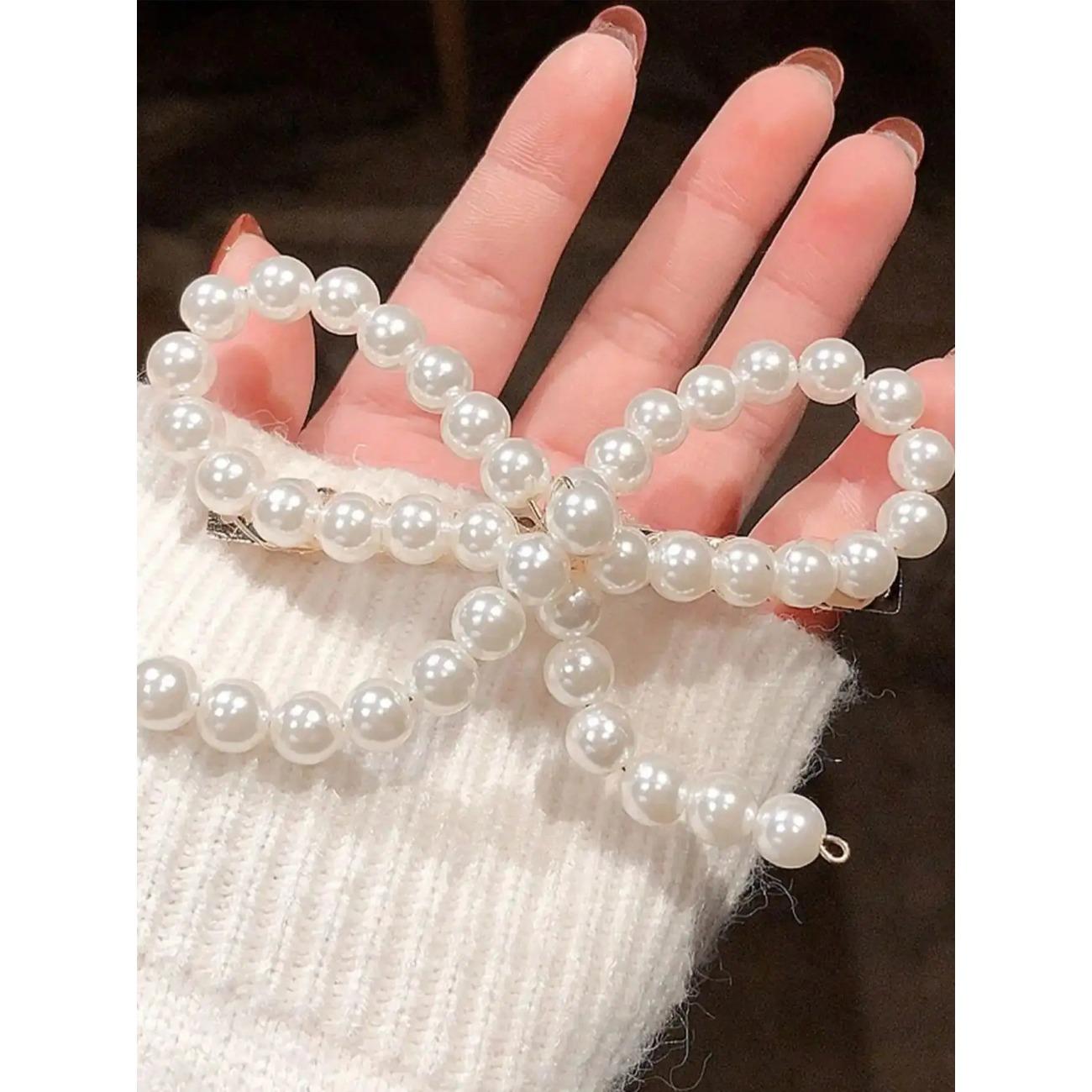 

1 шт. Модные простые заколки для волос с жемчугом для женщин, девочек, для вечеринки, аксессуары для волос