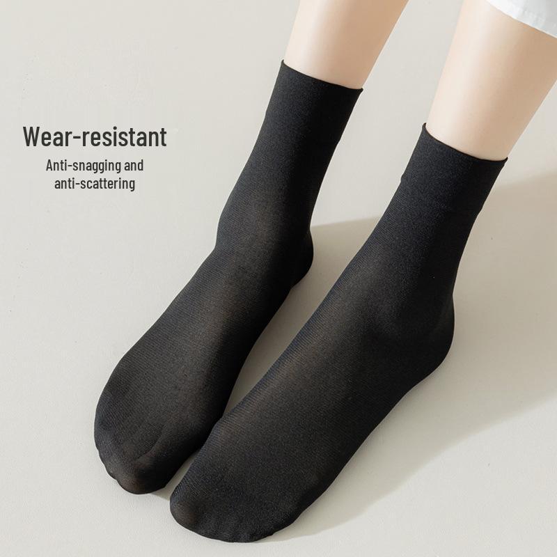 

20 пар колготок с высокой эластичностью и защитой от зацепок: Удобные носки с широкой резинкой телесного цвета для женщин среднего и пожилого возраста, весенний стиль 1 pair