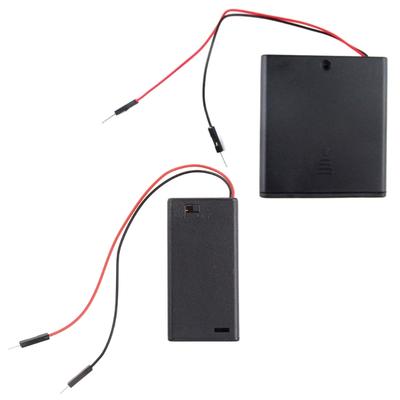 2/4 Slot AA Battery Holder Box Battery Case With Switch New AA Battery Box 3V 6V
