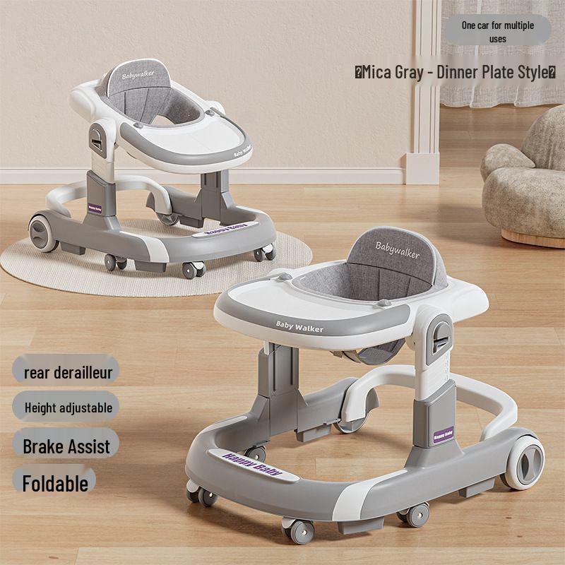 3-in-1 Multi-Functional Foldable Baby Walker, Anti-Rollover, for 6-18 Months