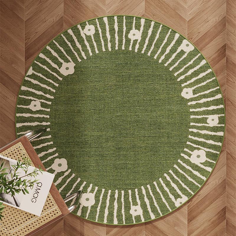 

Circular Carpet Living Room Sofa Tea Table Mat Bedroom Study Bedside Carpet 60*60cm