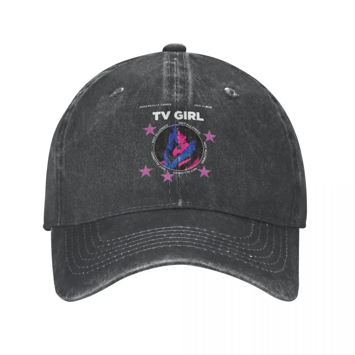 

TV Girl Who Really Cares Album Merch Unisex Baseball Caps 90s Distressed Denim Caps Hat Classic Outdoor Activities Headwear One Size