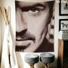 George Michael Gobelin Ścienny Estetyczny Ozdoba Ścienna Drukowany Materiał Koc Dekoracyjne Gobeliny do Sypialni Salonu Wystrój Domu