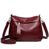 Fashion soft leather large capacity multi-compartment simple washed leather small square bag versatile commuter shoulder messenger bag