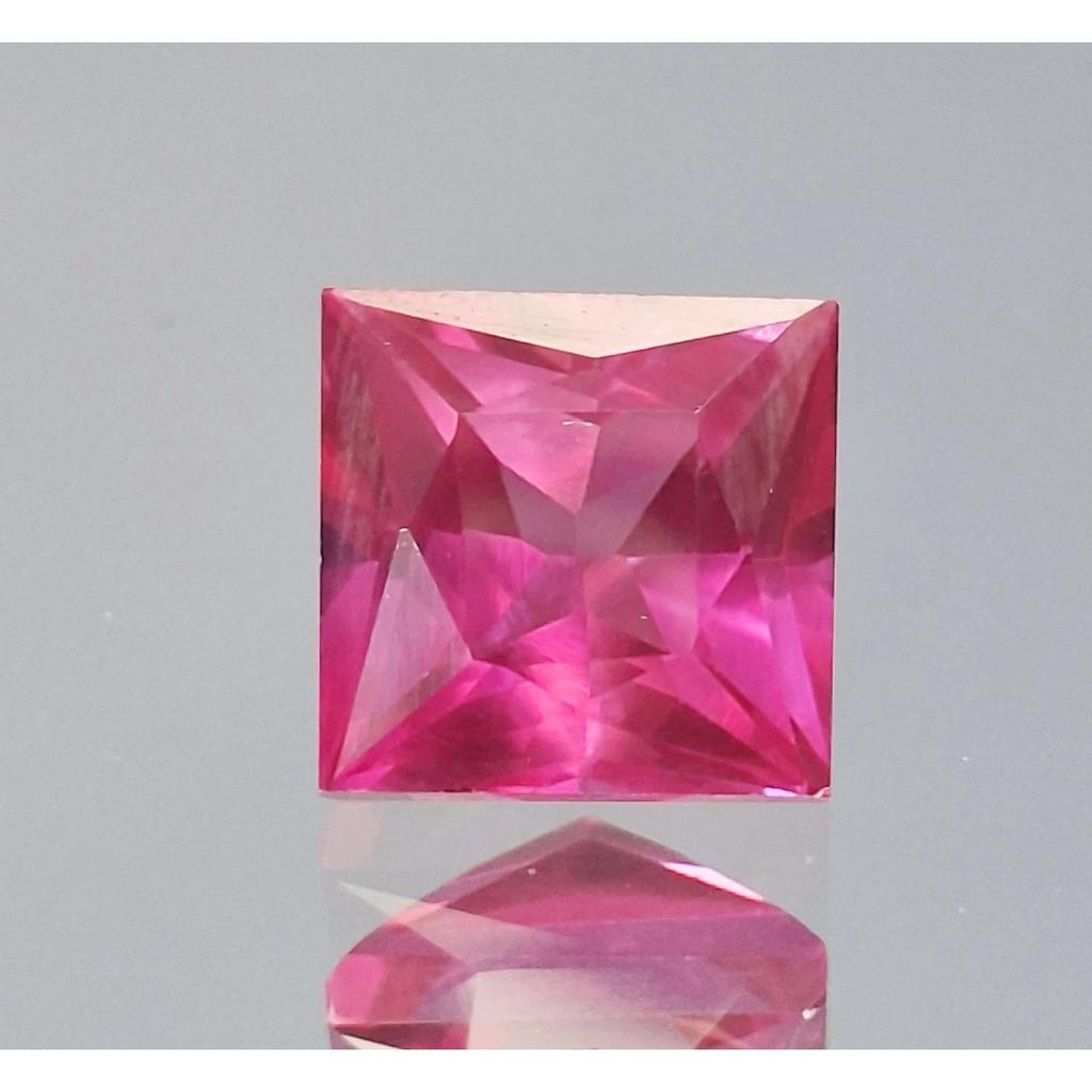 Natural Pink Sapphire 11-13 Ct Princess Cut Certified Fabulous Loose Gemstone