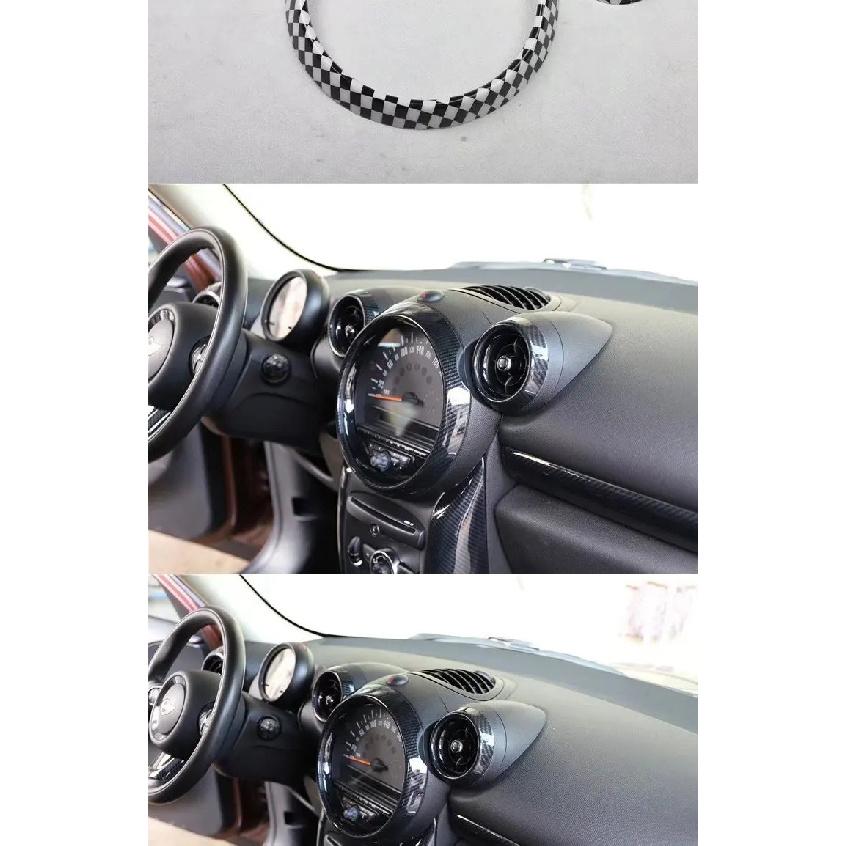 Car Dashboard Decoration Stickers For MINI Cooper S JCW R60 R61 Countryman Accessories Car Air Conditioning Outlet Ring Cover