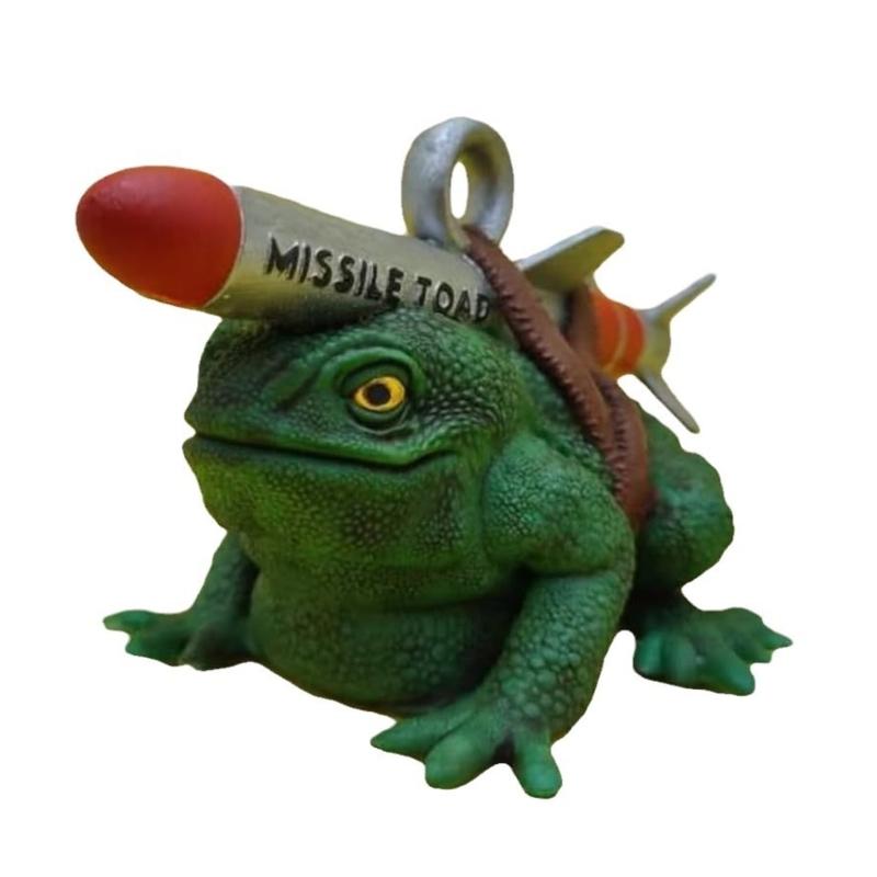 Missiles Toads Hanging Ornament for Christmas Tree Decoration Rockets Toads Pendant Rockets Toads Statue Unique Gag Gift 1