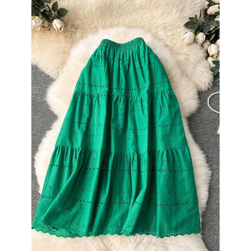 Bohemia Vacation Style Stretch High Waist Skirt