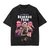 Hot Sale Liv Morgans Poster Print Vintage Washed TShirt Unisex Women Cotton Summer New Tee Harajuku Streetwear Style Oversized Top