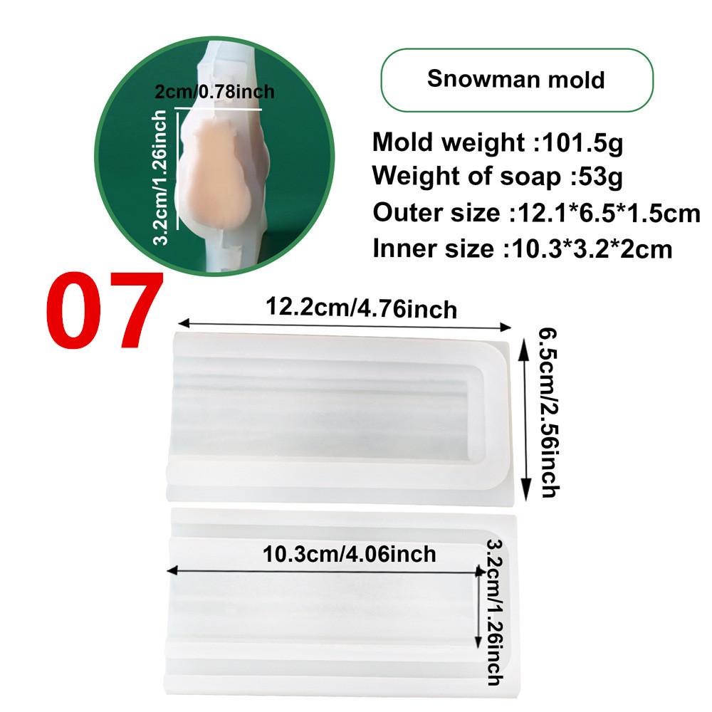 

Christmas Tree Elk Beard Tube Column Silicone Candle Soap Mold DIY Embed Soap Making Supplies Silicone Mold Soap