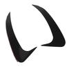 1Pair Rear Bumper Spoiler Gloss Black Stylish Rugged Rear Bumper Air Vent Cover Replacement for Benz EQE‑Class V295 AMG