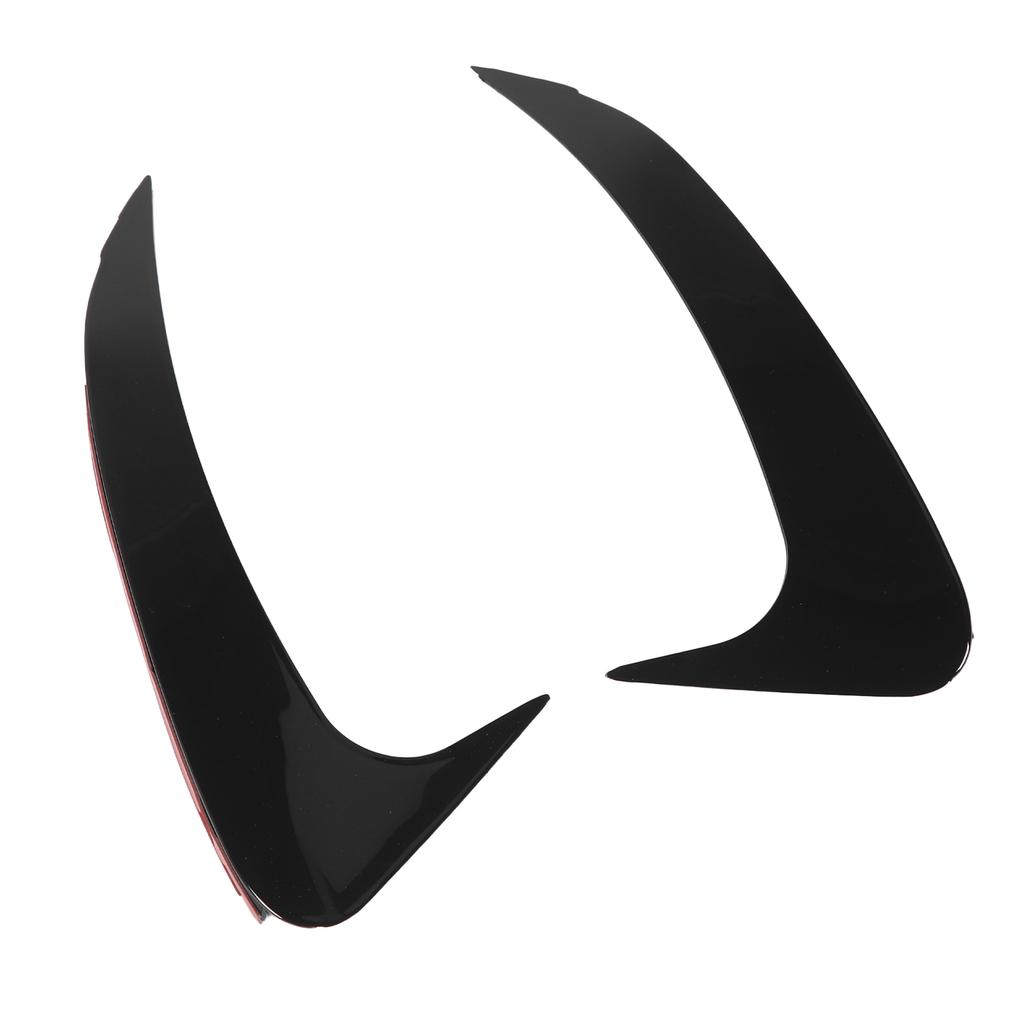 1Pair Rear Bumper Spoiler Gloss Black Stylish Rugged Rear Bumper Air Vent Cover Replacement for Benz EQE‑Class V295 AMG