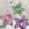1PC Decorations Atmosphere Fabrics Flower Arrangements Christmas Flowers Christmas Velvet Fur Ball Simulations Ornaments Festival