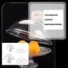 Classical European Covered Snacks Plate With Clear Lid Plastic Fruit Dessert Tray For Food Preservations And Elegant Homes Entertaining