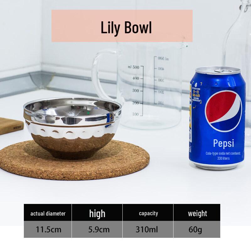 Zhebu Double-Layer Insulated Stainless Steel Bowl