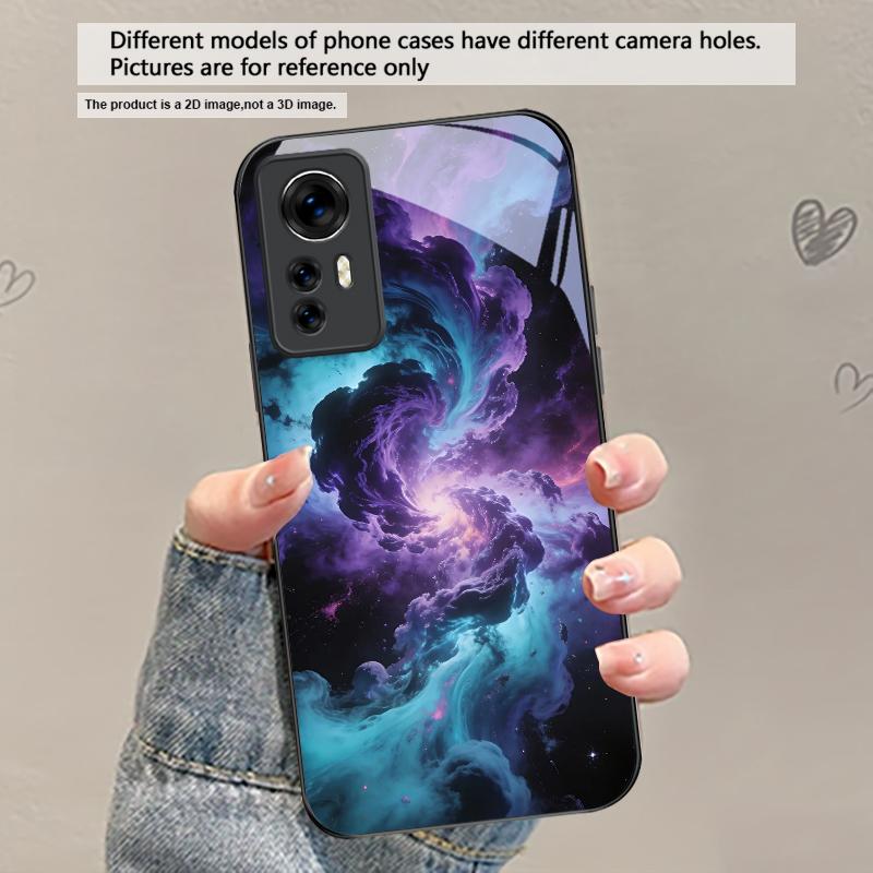 Heißes Orange-Gold-Farbe Für Redmi Note 14 Pro+ 13 Pro 8 9 9S 12S 10 Pro 11 12 13C 14C A3 12 13 K60 Ultra Schwarzes Glas Handyhülle