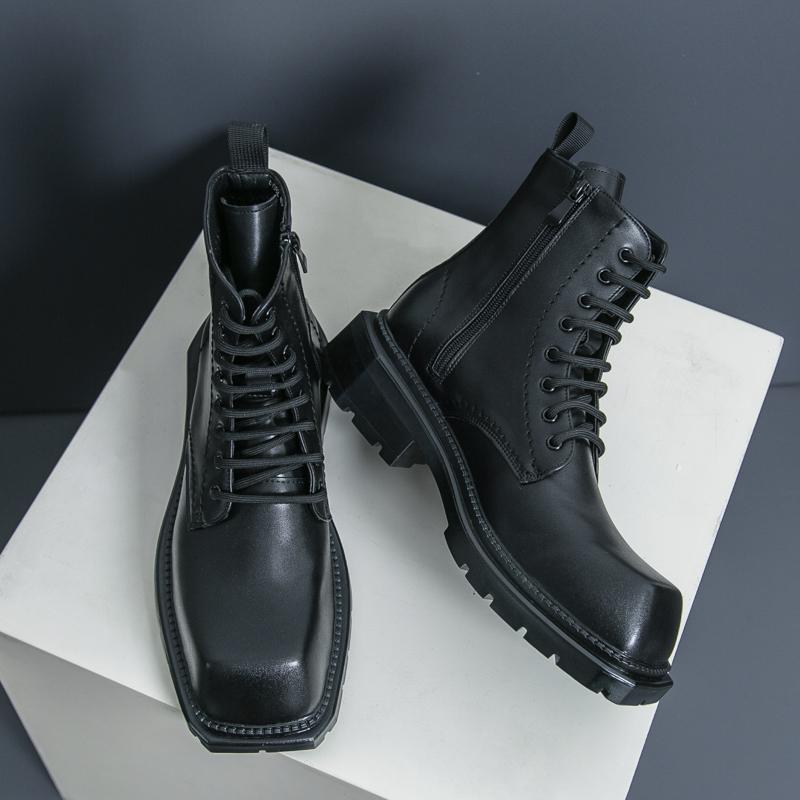 Fashion Leather Boots For Man Genuine Leather Big Size Boots High Quality Designer Formal Boots Casual Boots Fashion Business